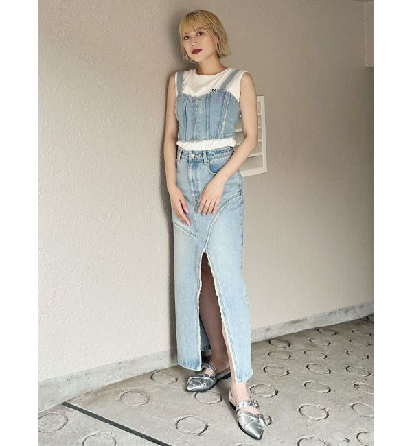 MURUA「エンブロイダリーロゴタンク」|タンクトップ|