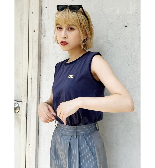 MURUA「エンブロイダリーロゴタンク」|タンクトップ|