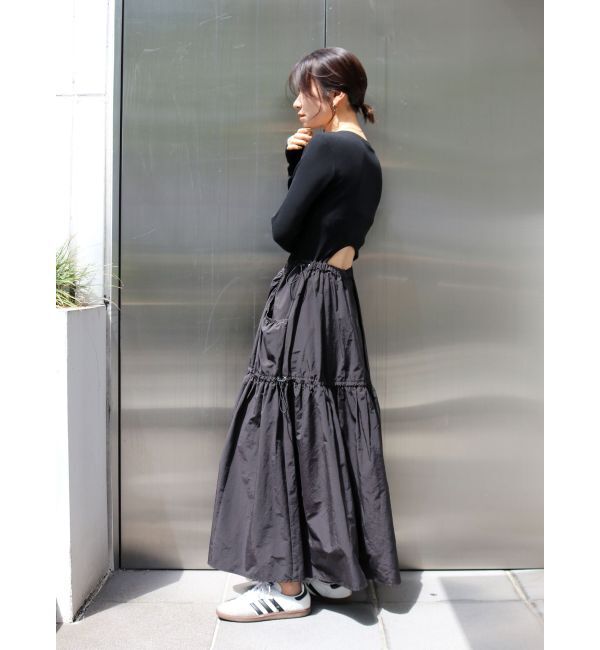Ungrid「ドッキングギャザーワンピース」|ワンピース|