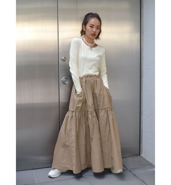 Ungrid「ドッキングギャザーワンピース」|ワンピース|