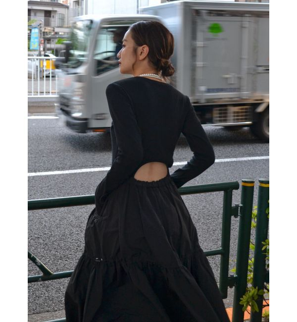 Ungrid「ドッキングギャザーワンピース」|ワンピース|