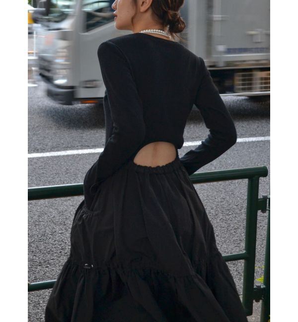 Ungrid「ドッキングギャザーワンピース」|ワンピース|