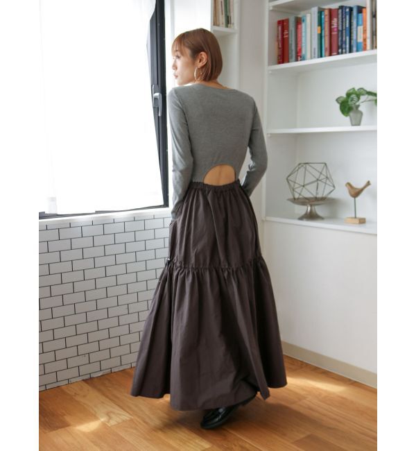 Ungrid「ドッキングギャザーワンピース」|ワンピース|