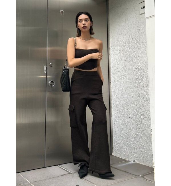 EVRIS「ニットベアトップ【セットアップ着用可能】」|チューブトップ|