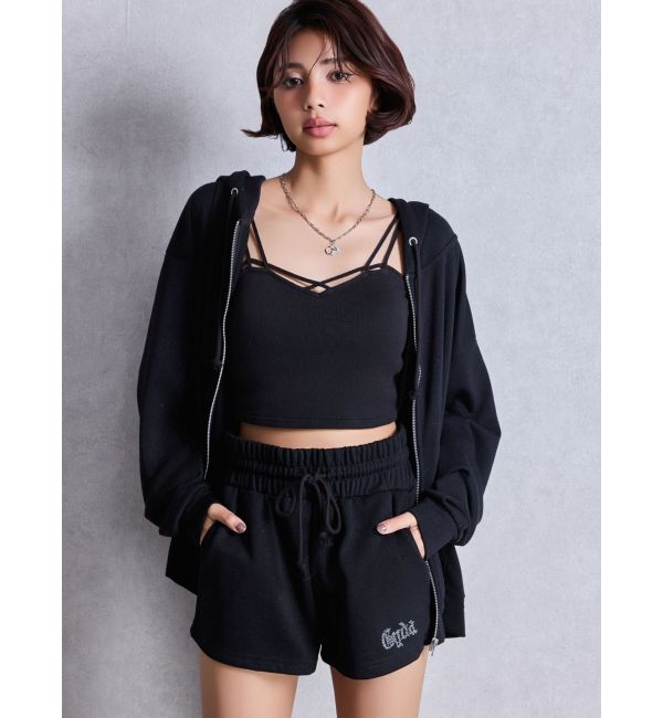 GYDA「NEW ラインストーンGYDAラメショートパンツ」|その他|