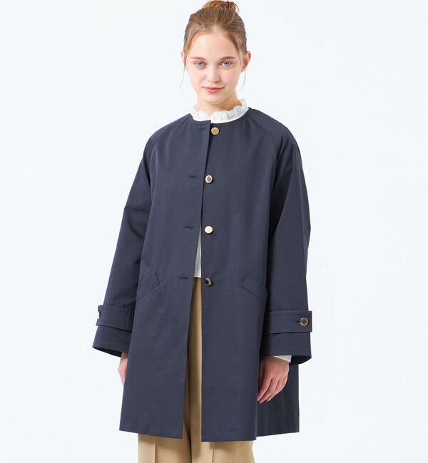 MACKINTOSH PHILOSOPHY「【WELBURY NO COLLAR(ウェルベリーノーカラー)】ダブルクロス製」|その他|ネイビー