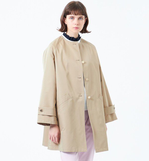 MACKINTOSH PHILOSOPHY「【WELBURY NO COLLAR(ウェルベリーノーカラー)】ダブルクロス製」|その他|ベージュ