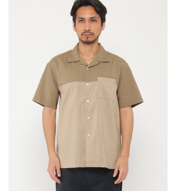 ikka「バイカラーオープンカラーシャツ」|シャツ・ブラウス|