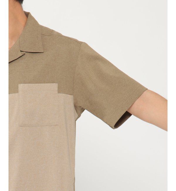 ikka「バイカラーオープンカラーシャツ」|シャツ・ブラウス|