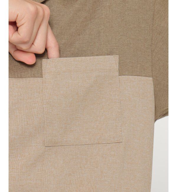 ikka「バイカラーオープンカラーシャツ」|シャツ・ブラウス|