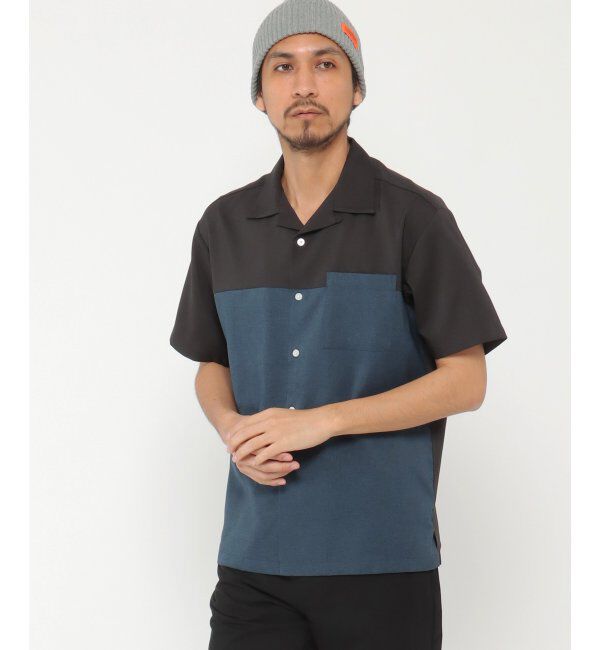 ikka「バイカラーオープンカラーシャツ」|シャツ・ブラウス|