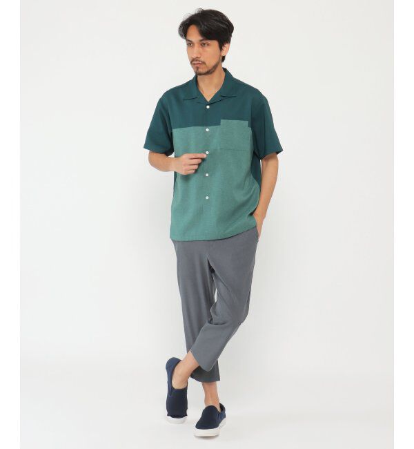 ikka「バイカラーオープンカラーシャツ」|シャツ・ブラウス|