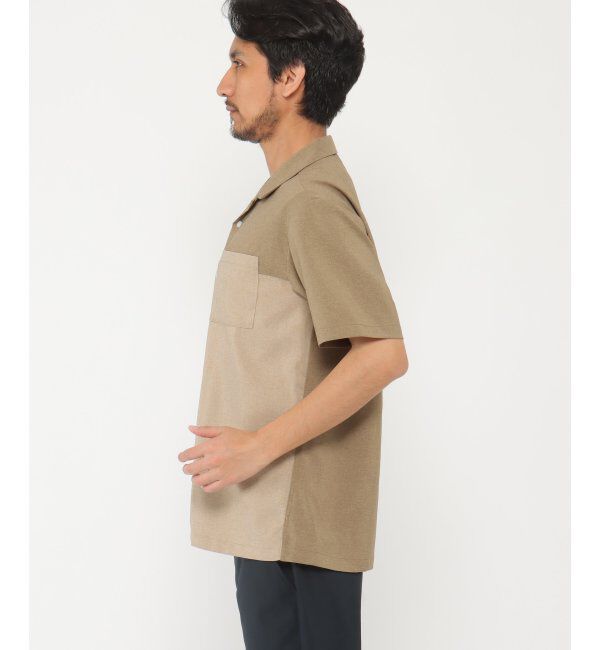 ikka「バイカラーオープンカラーシャツ」|シャツ・ブラウス|