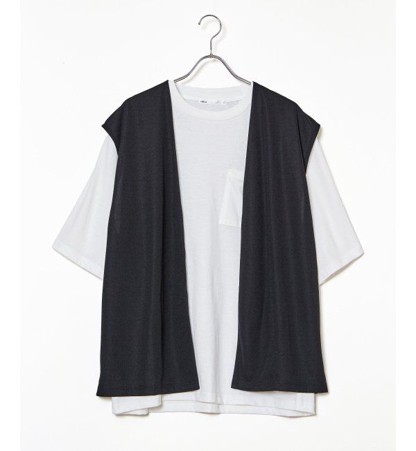 ikka「【2点セット】ジョーゼットジレインナーセット」|Tシャツ・カットソー|