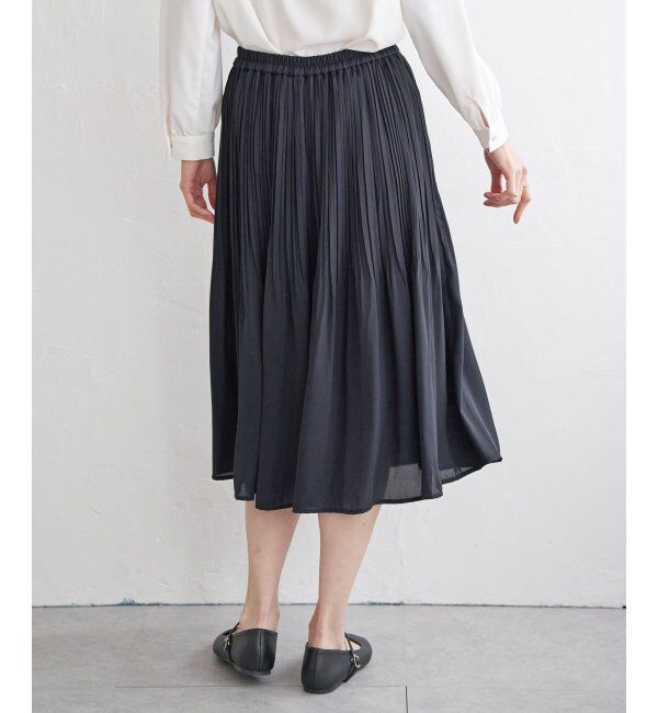 IKKA LOUNGE「シフォンプリーツスカート」|スカート|