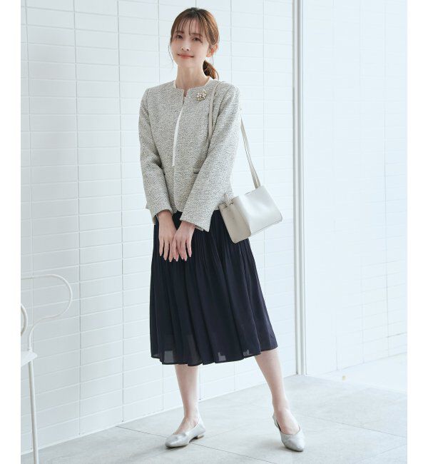 IKKA LOUNGE「シフォンプリーツスカート」|スカート|