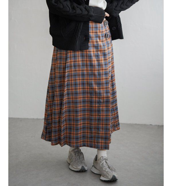 Lbc with Life「チェックベルテッドスカート」|スカート|