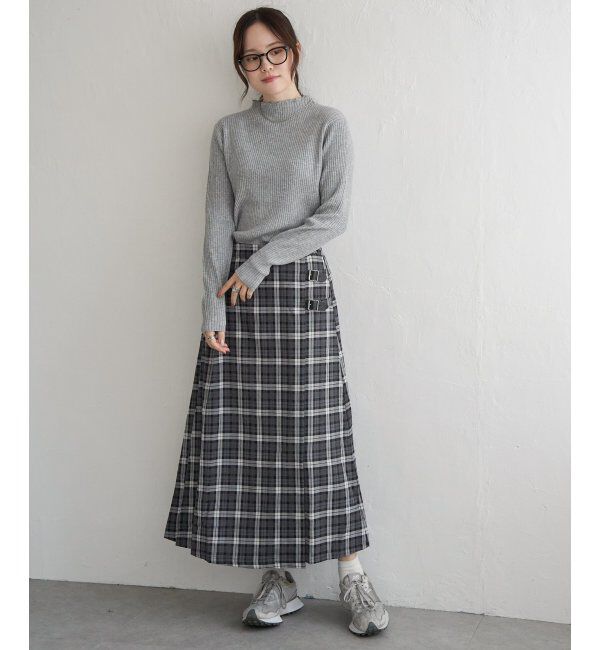 Lbc with Life「チェックベルテッドスカート」|スカート|