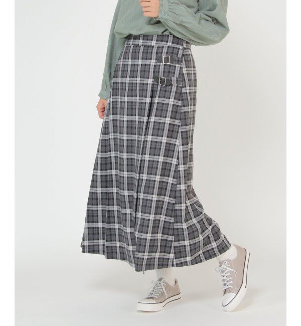 Lbc with Life「チェックベルテッドスカート」|スカート|