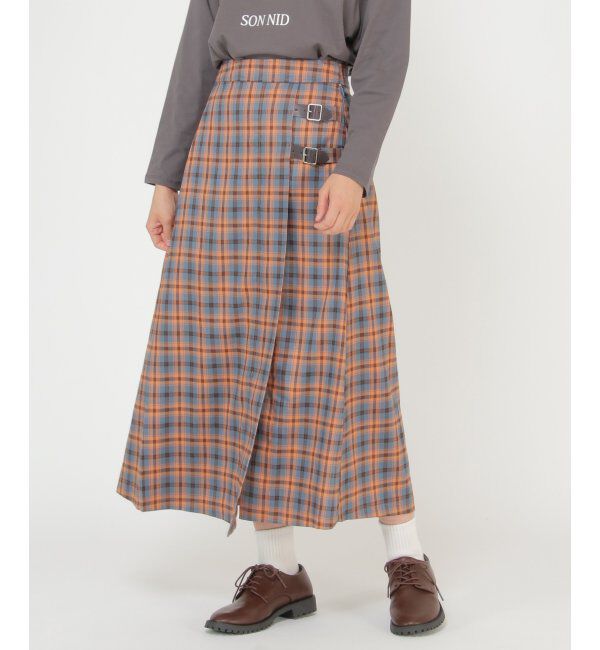 Lbc with Life「チェックベルテッドスカート」|スカート|