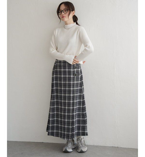 Lbc with Life「チェックベルテッドスカート」|スカート|