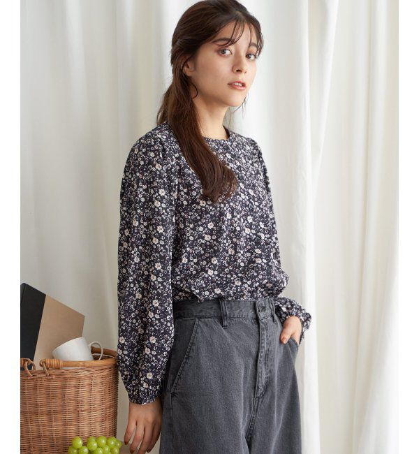 Lbc with Life「花柄プリント2WAYブラウス」|シャツ・ブラウス|