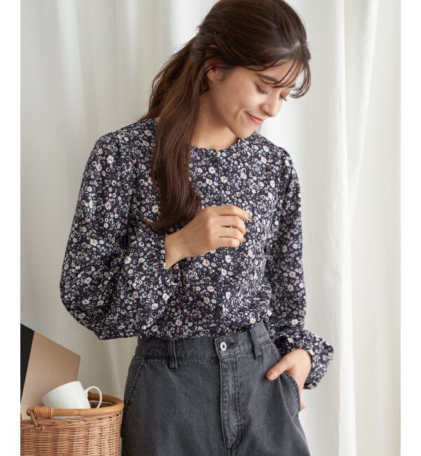Lbc with Life「花柄プリント2WAYブラウス」|シャツ・ブラウス|