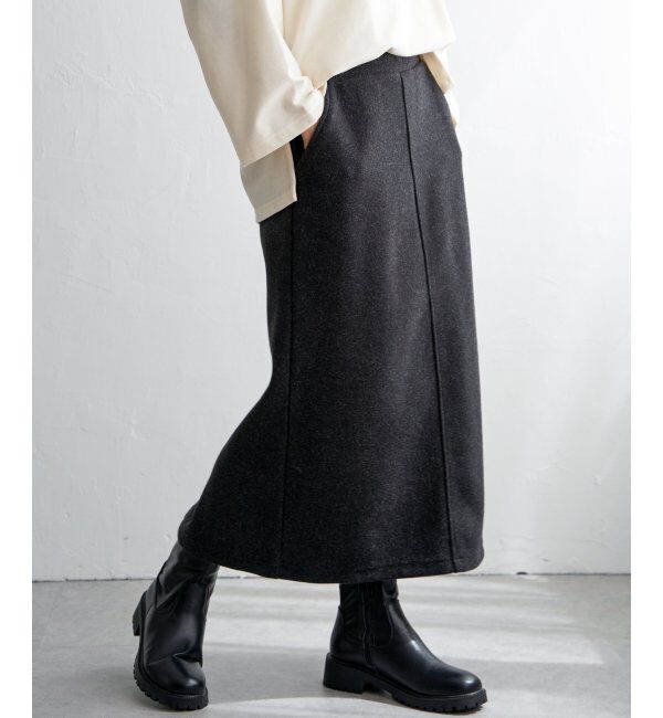 Lbc with Life「圧縮ジャージIラインスカート」|スカート|