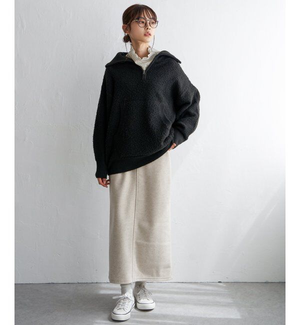 Lbc with Life「圧縮ジャージIラインスカート」|スカート|