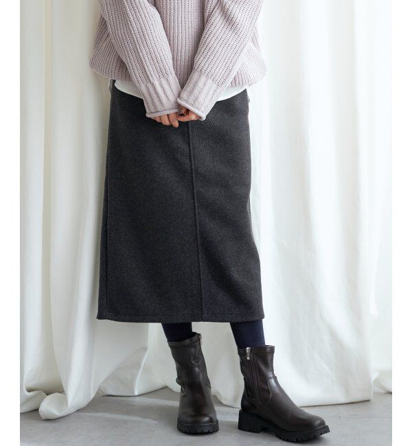 Lbc with Life「圧縮ジャージIラインスカート」|スカート|