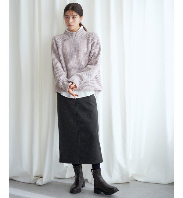 Lbc with Life「圧縮ジャージIラインスカート」|スカート|