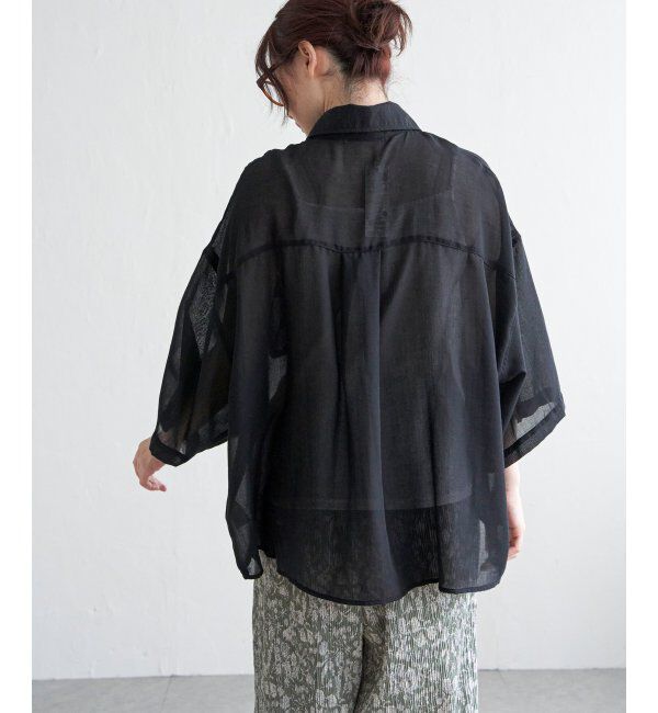 Lbc with Life「シアーボックスシルエットシャツ」|シャツ・ブラウス|