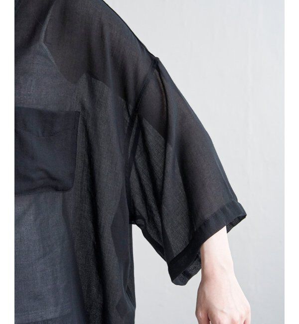 Lbc with Life「シアーボックスシルエットシャツ」|シャツ・ブラウス|