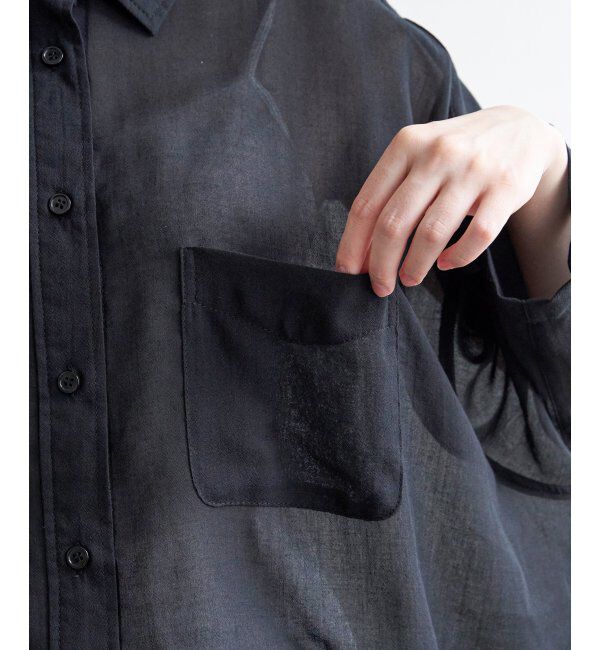 Lbc with Life「シアーボックスシルエットシャツ」|シャツ・ブラウス|