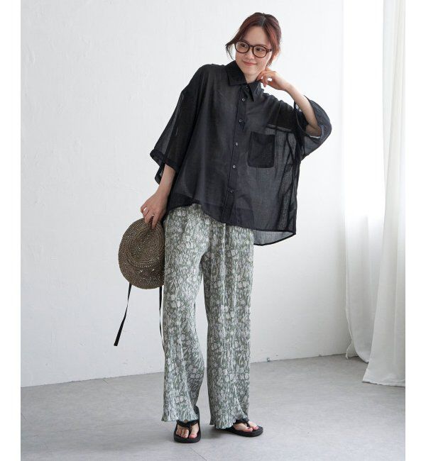 Lbc with Life「シアーボックスシルエットシャツ」|シャツ・ブラウス|