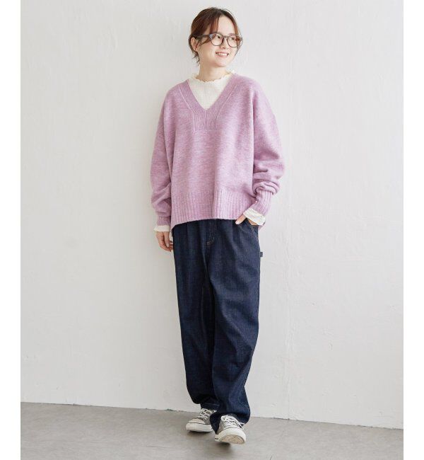 Lbc with Life「ラインVネックニットプルオーバー」|カーディガン|