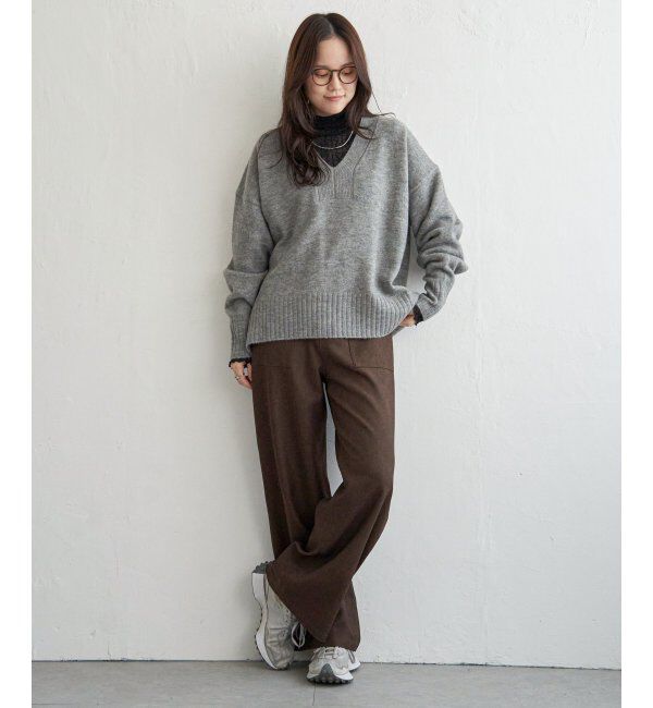 Lbc with Life「ラインVネックニットプルオーバー」|カーディガン|