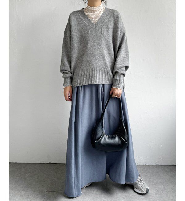 Lbc with Life「ラインVネックニットプルオーバー」|カーディガン|