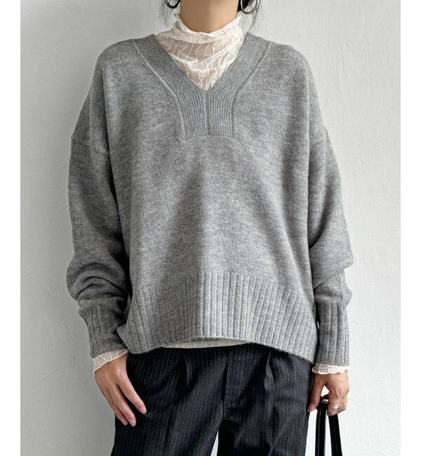 Lbc with Life「ラインVネックニットプルオーバー」|カーディガン|