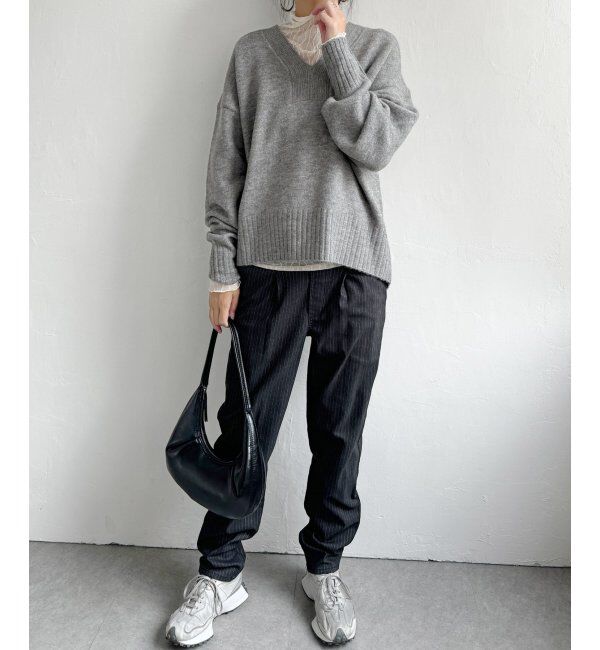 Lbc with Life「ラインVネックニットプルオーバー」|カーディガン|