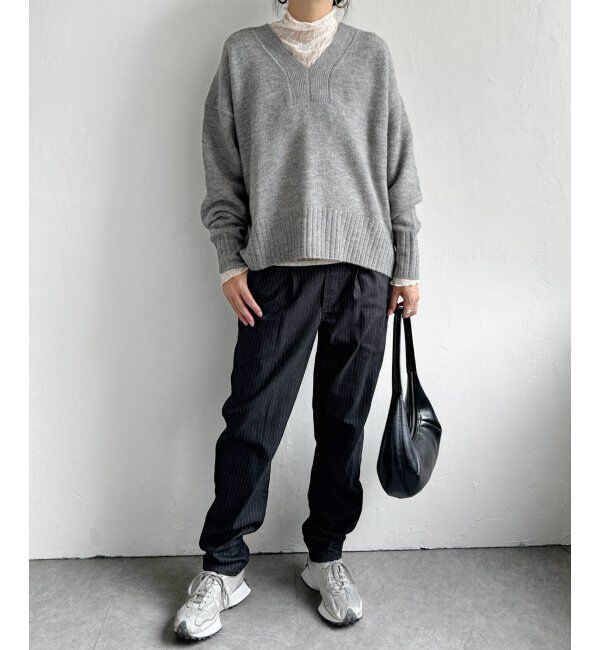 Lbc with Life「ラインVネックニットプルオーバー」|カーディガン|