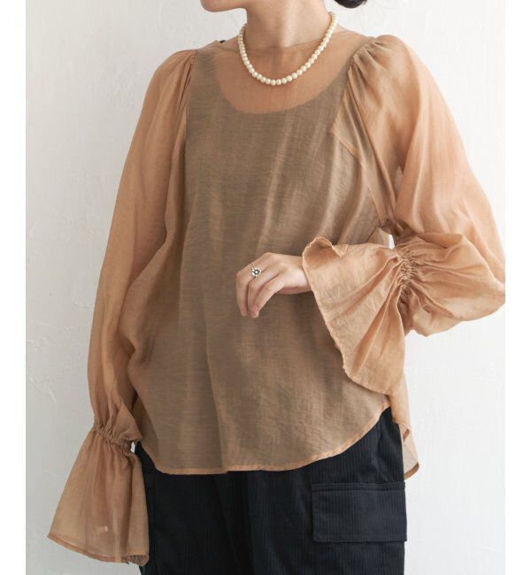 VENCE share style「袖フレアブラウス」|シャツ・ブラウス|