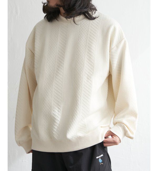 VENCE share style「ふくれジャガードトレーナー」|スウェット・ジャージ|オフホワイト