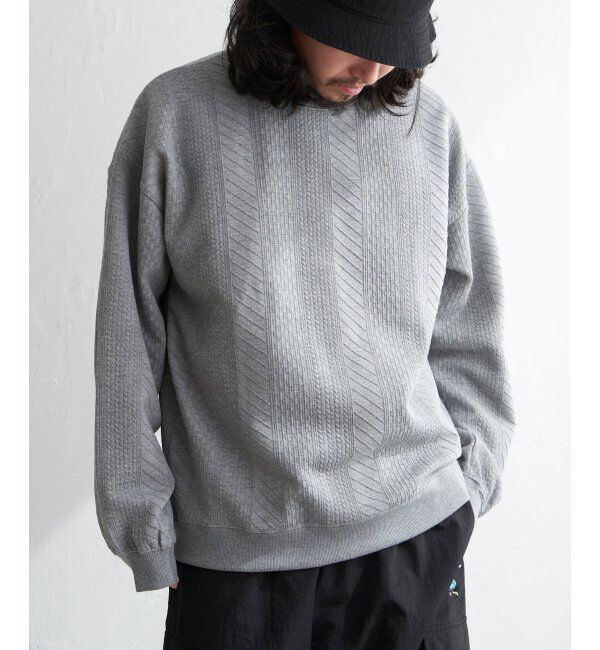 VENCE share style「ふくれジャガードトレーナー」|スウェット・ジャージ|