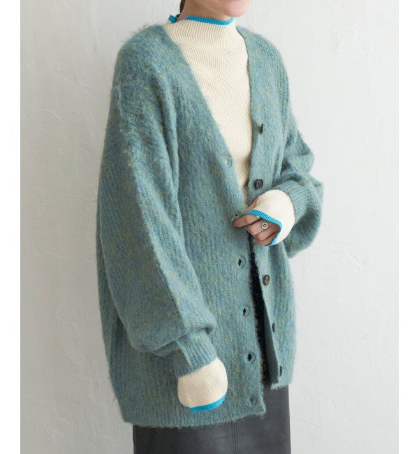 VENCE share style「ミックスVネック2WAYニットカーディガン」|カーディガン|