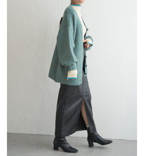 VENCE share style「ミックスVネック2WAYニットカーディガン」|カーディガン|