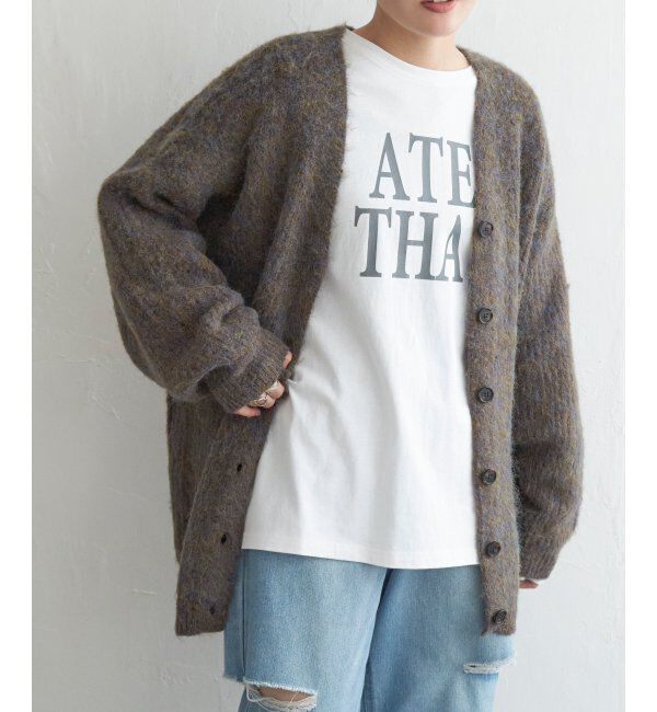 VENCE share style「ミックスVネック2WAYニットカーディガン」|カーディガン|