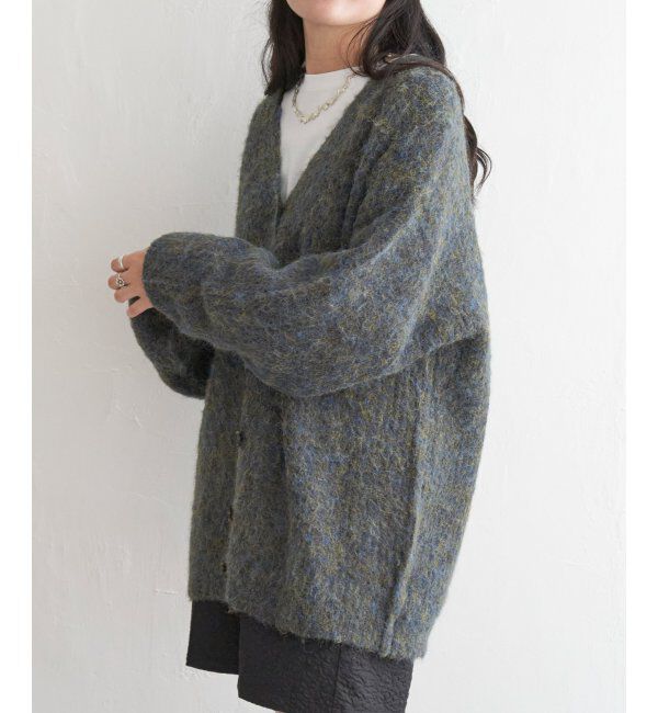 VENCE share style「ミックスVネック2WAYニットカーディガン」|カーディガン|