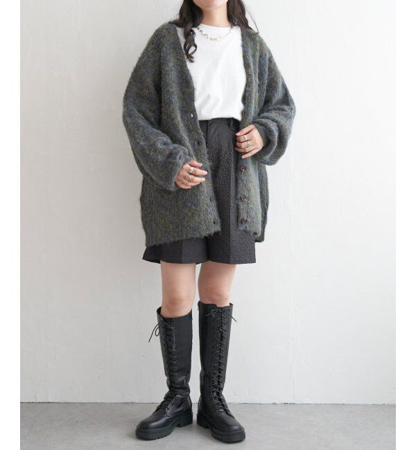 VENCE share style「ミックスVネック2WAYニットカーディガン」|カーディガン|