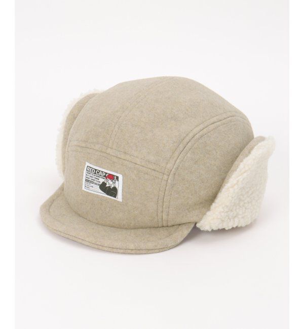 VENCE share style「Red Cap Girl レッドキャップガール メルトンイヤーボアキャップ」|その他|オフホワイト